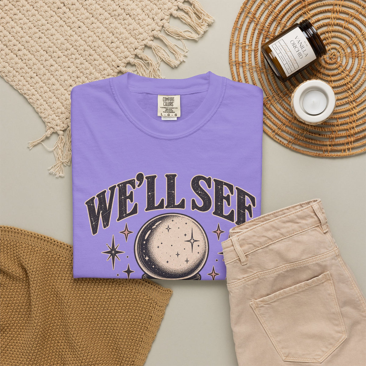 We'll See Crystal Ball Tee — Vintage Mystic Graphic T-Shirt