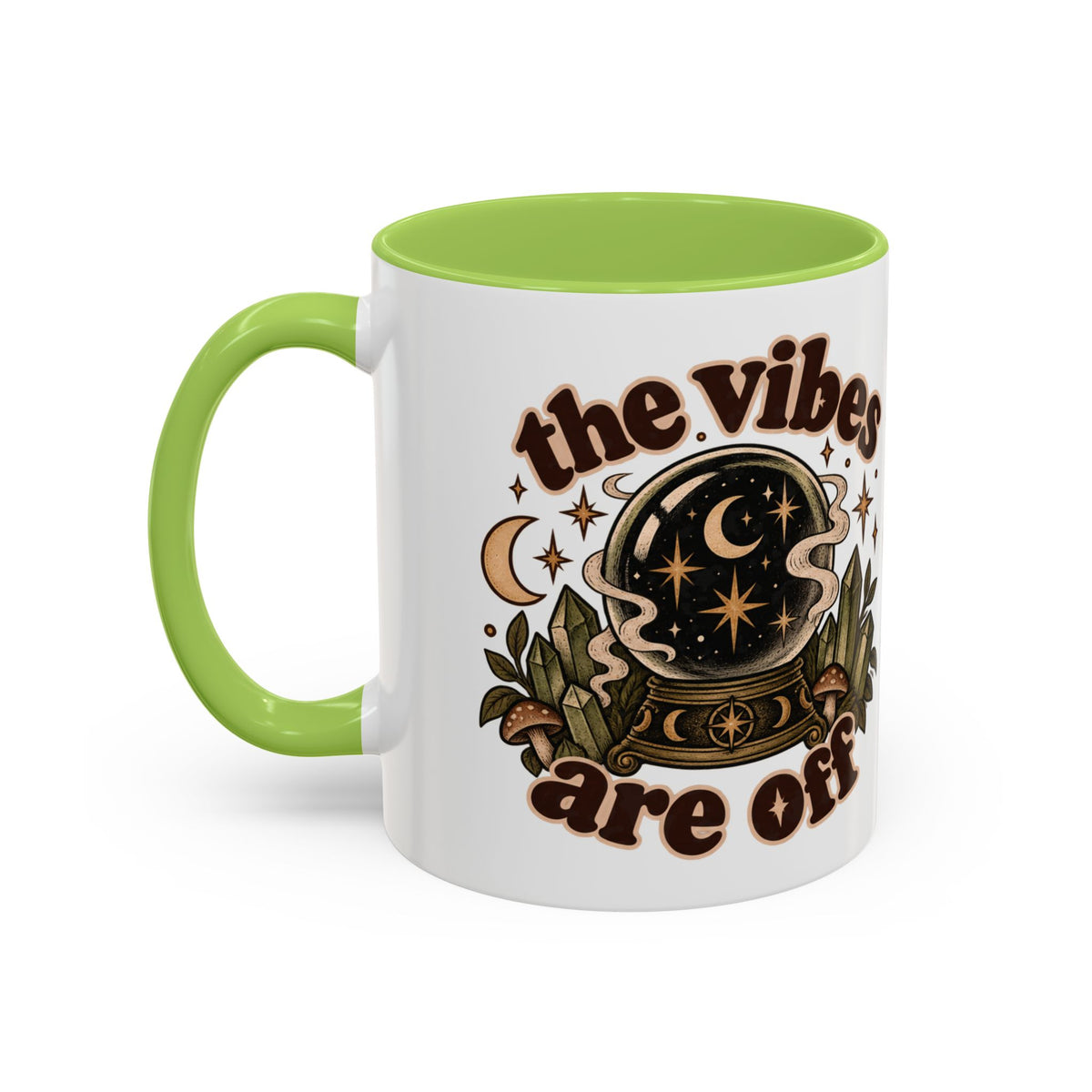 The Vibes Are Off Mug — Crystal Ball Mystical Ceramic Coffee Mug