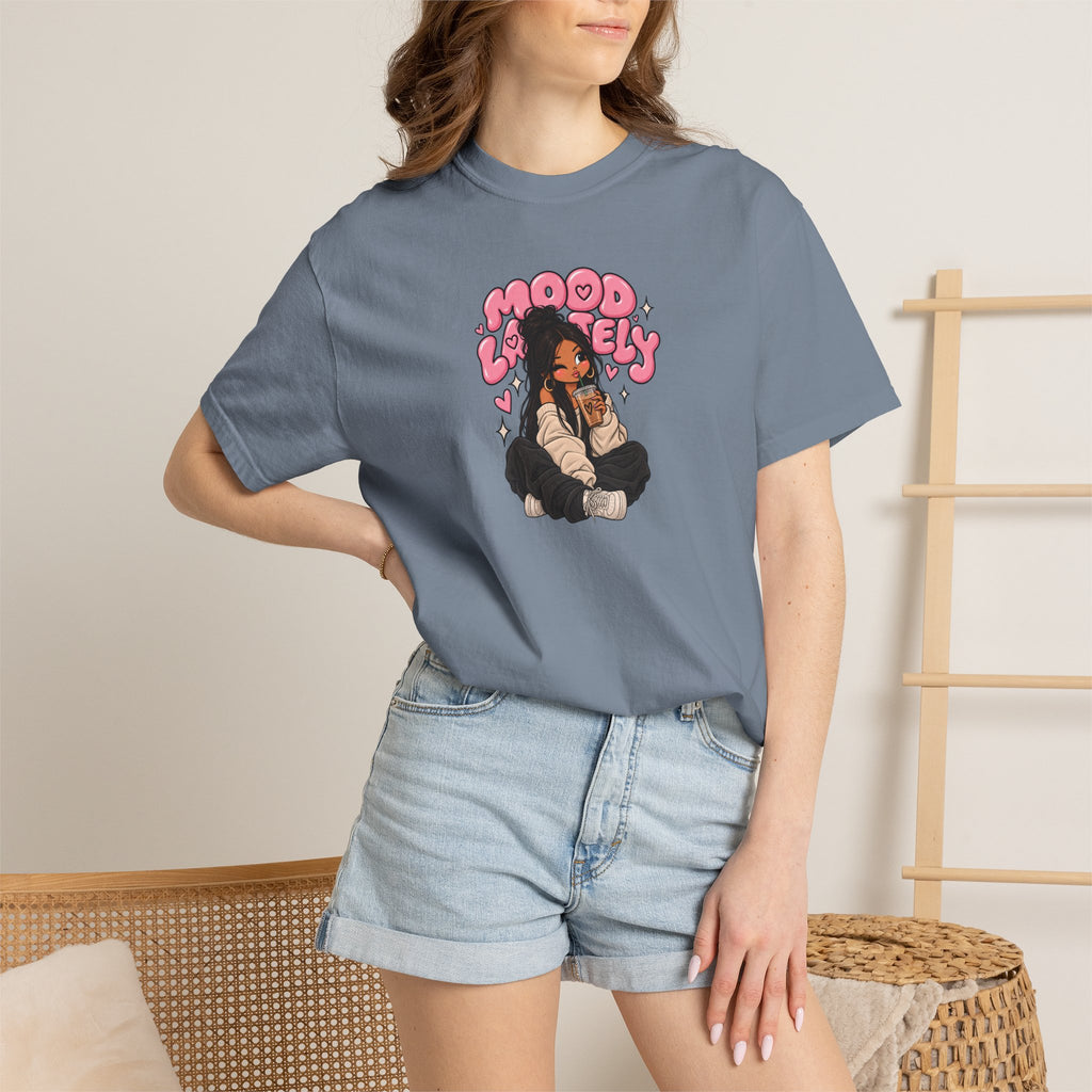 Mood Lovely T-Shirt — Cute Cartoon Girl Graphic Tee