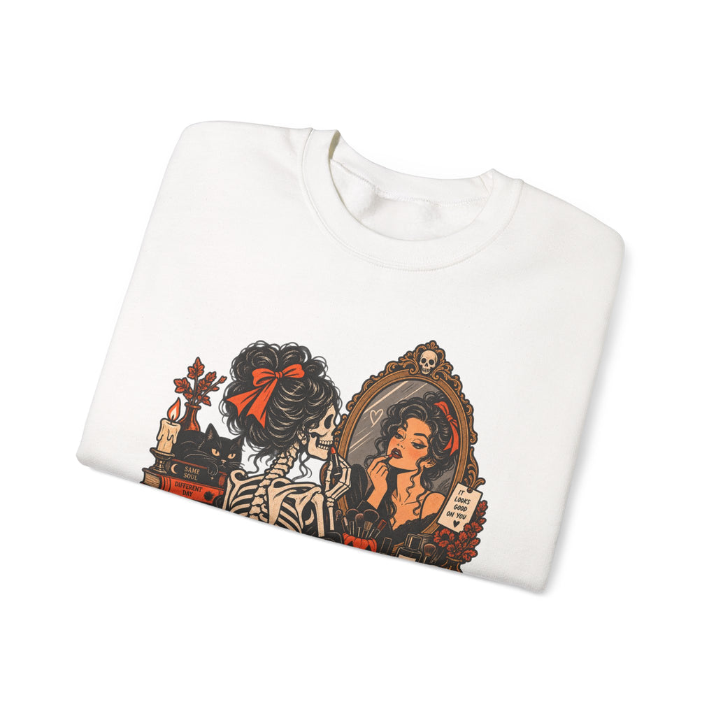 Skeleton Makeup Sweatshirt
