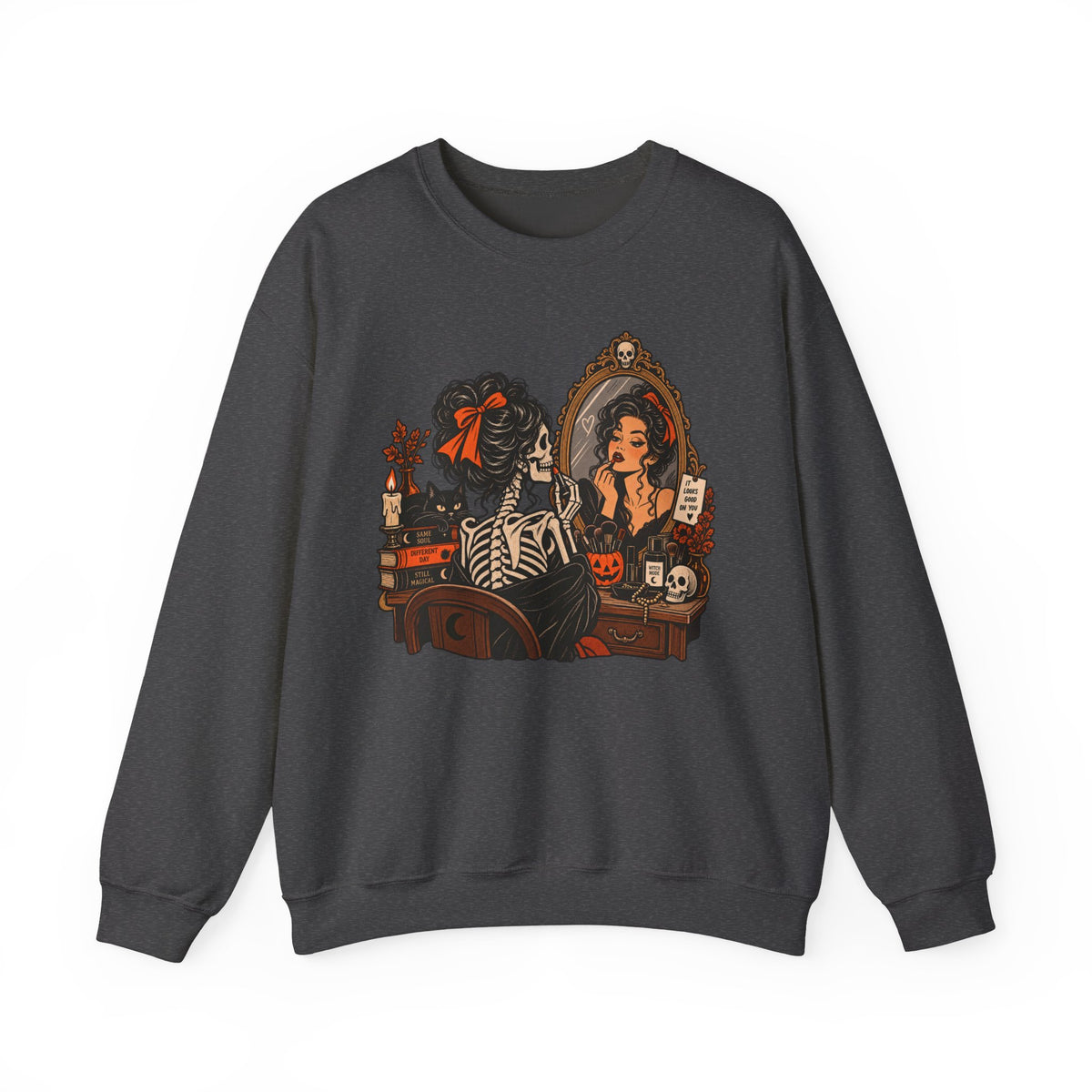 Skeleton Makeup Sweatshirt