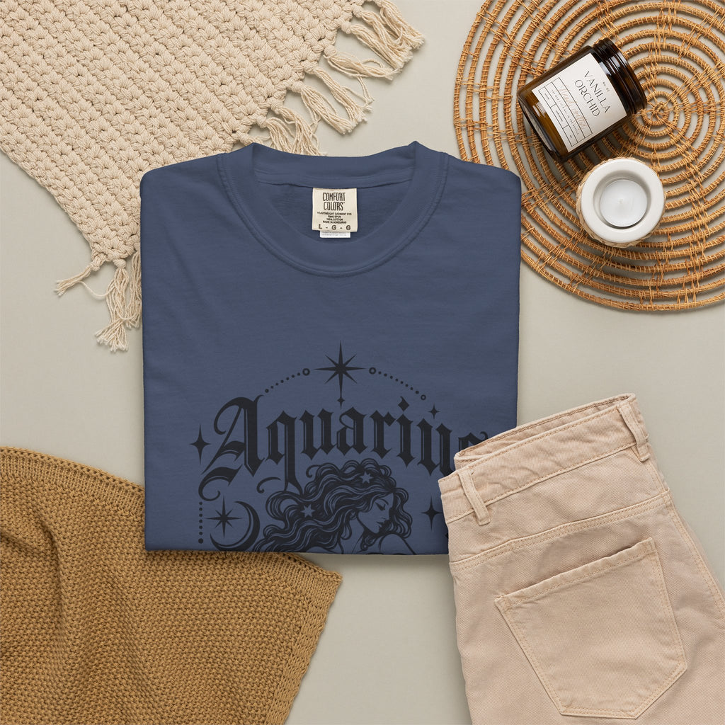 Aquarius Zodiac T-Shirt — Water Bearer Astrology Tee
