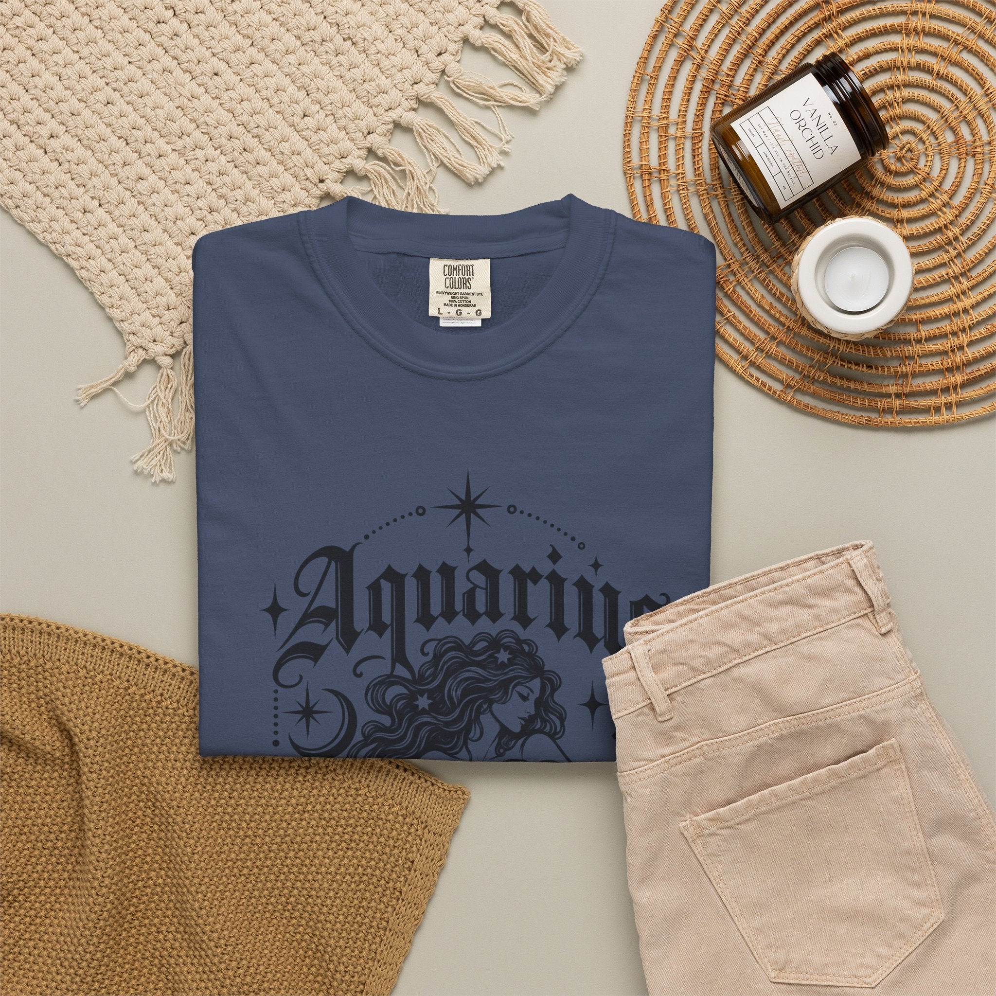 Aquarius Zodiac T-Shirt — Water Bearer Astrology Tee