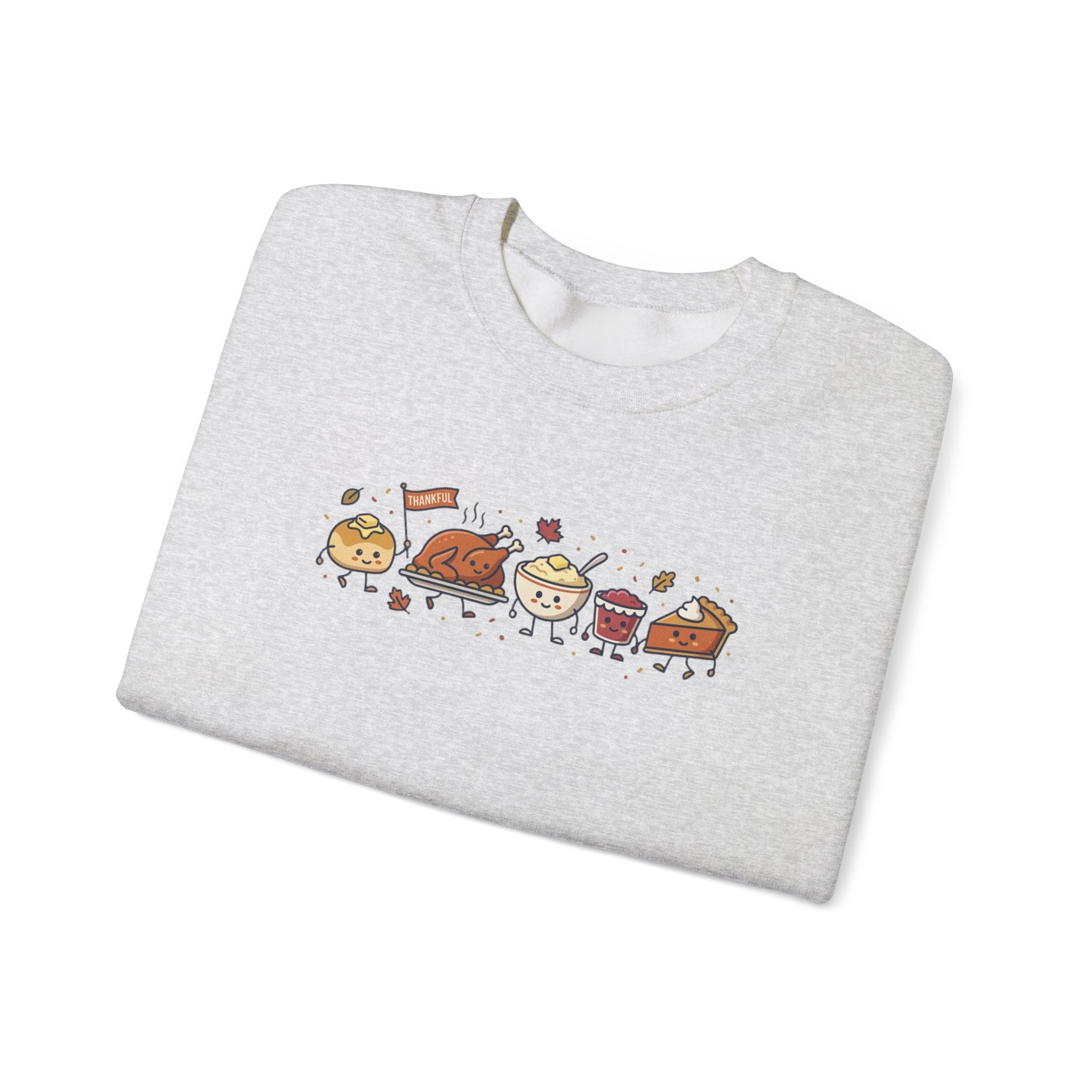 Cute Thanksgiving Food Icons Sweatshirt | Fall Harvest Friendsgiving