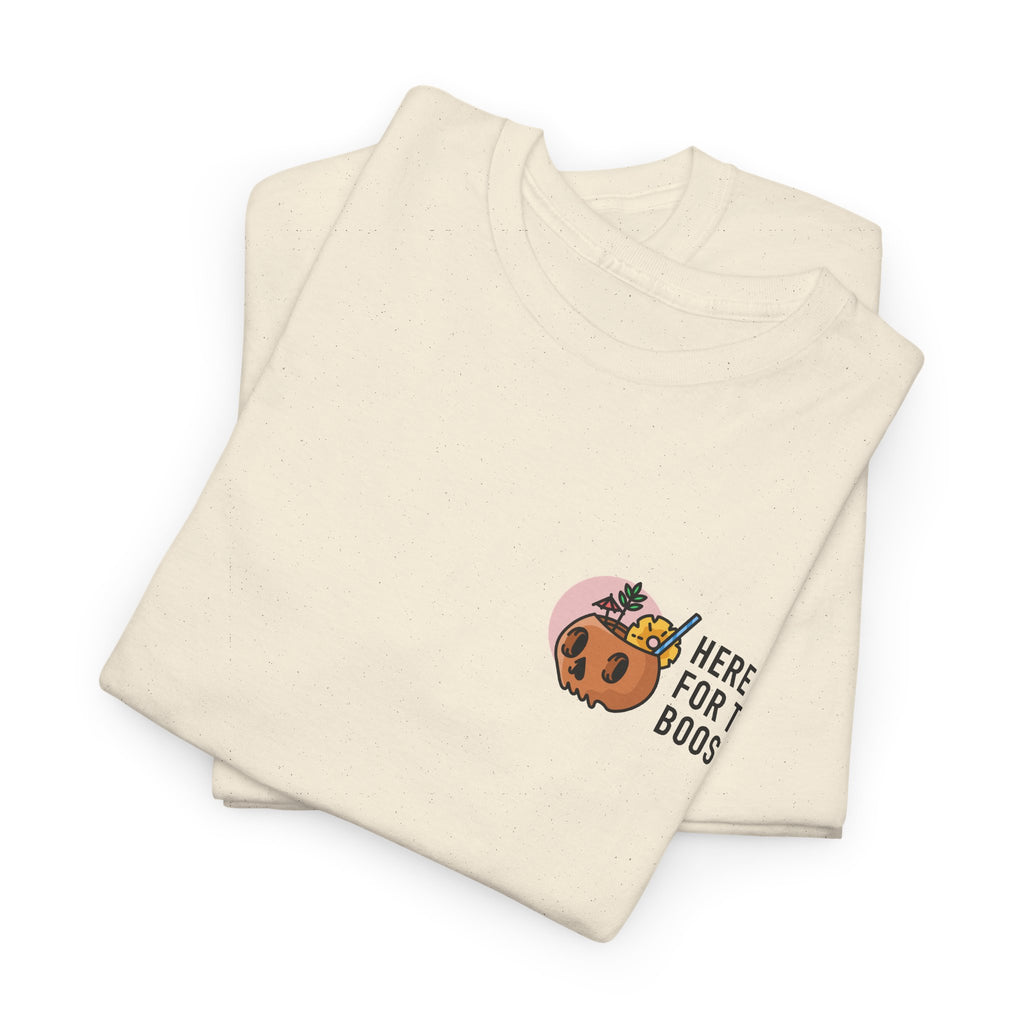 Here for the Boos Halloween T‑Shirt — Cute Boo Crew Graphic Tee