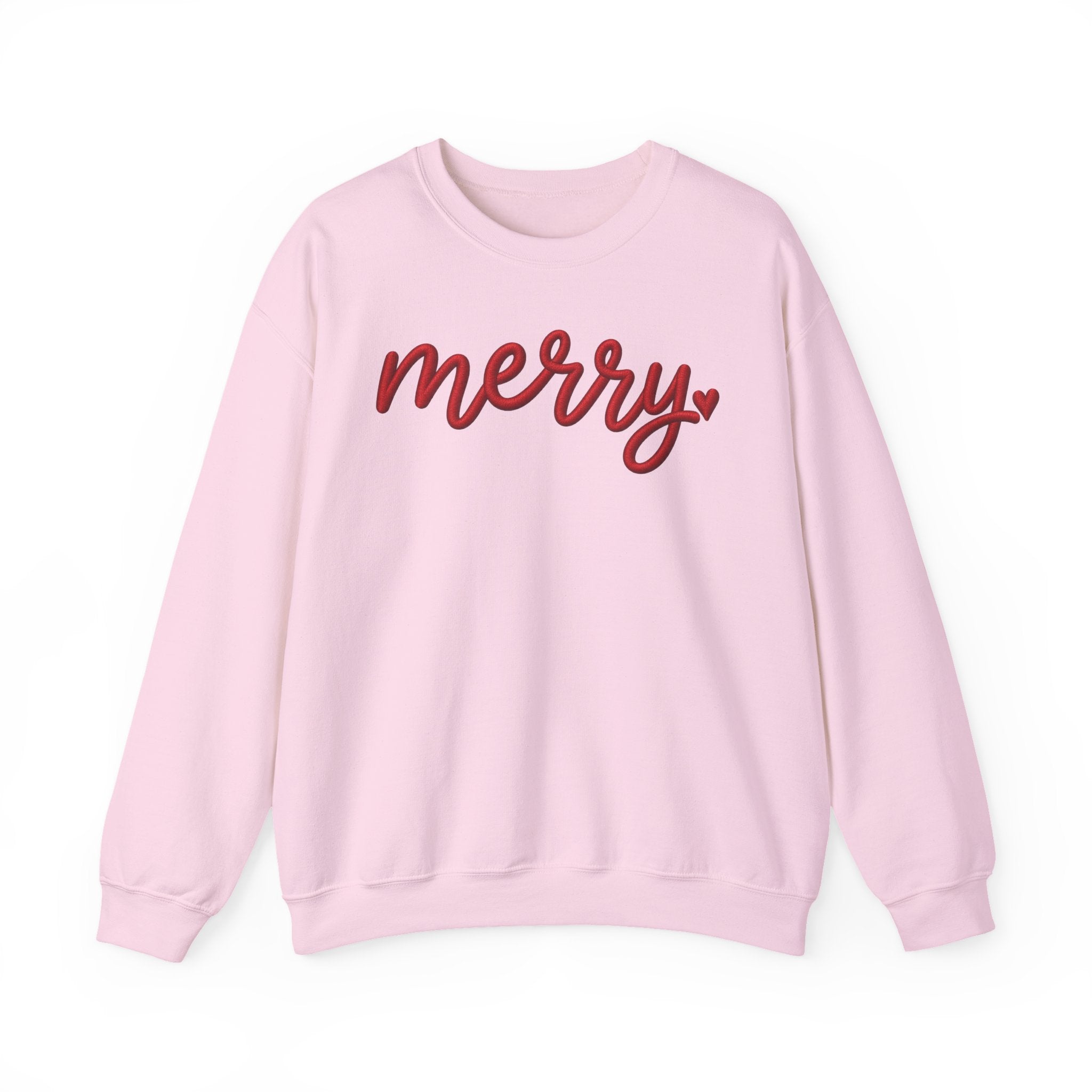 Merry Script Sweatshirt — Cozy Holiday Crewneck