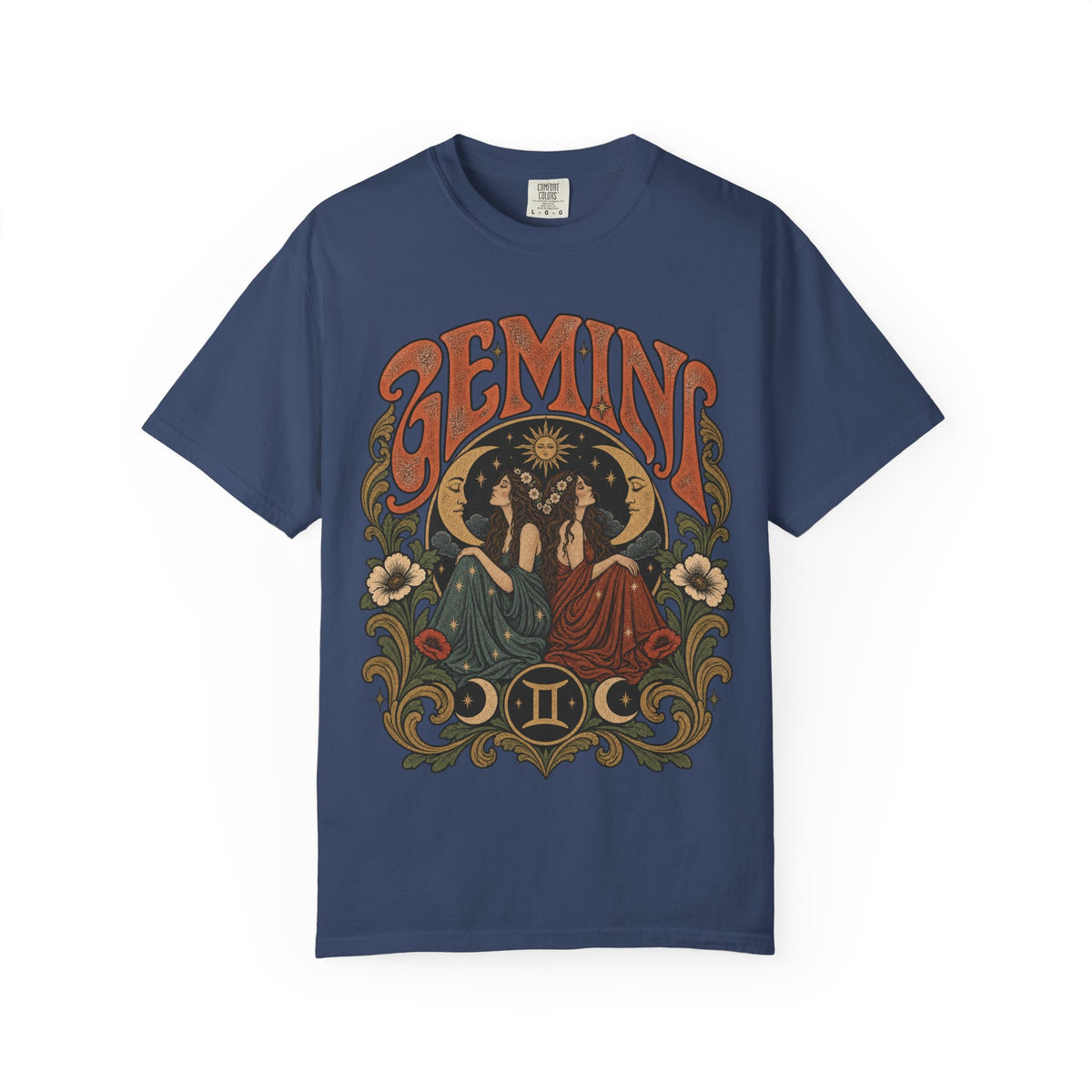 Gemini Zodiac T-Shirt — Vintage Astrological Graphic Tee
