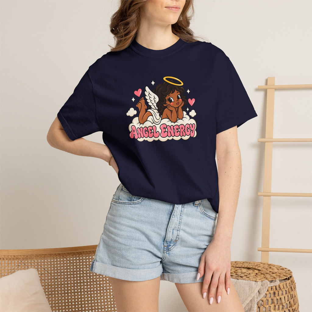Angel Energy T-Shirt — Cute Retro Angel Graphic Tee