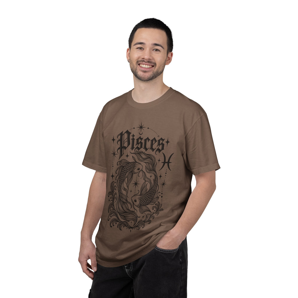 Pisces Zodiac T-Shirt — Vintage Fish Astrology Tee