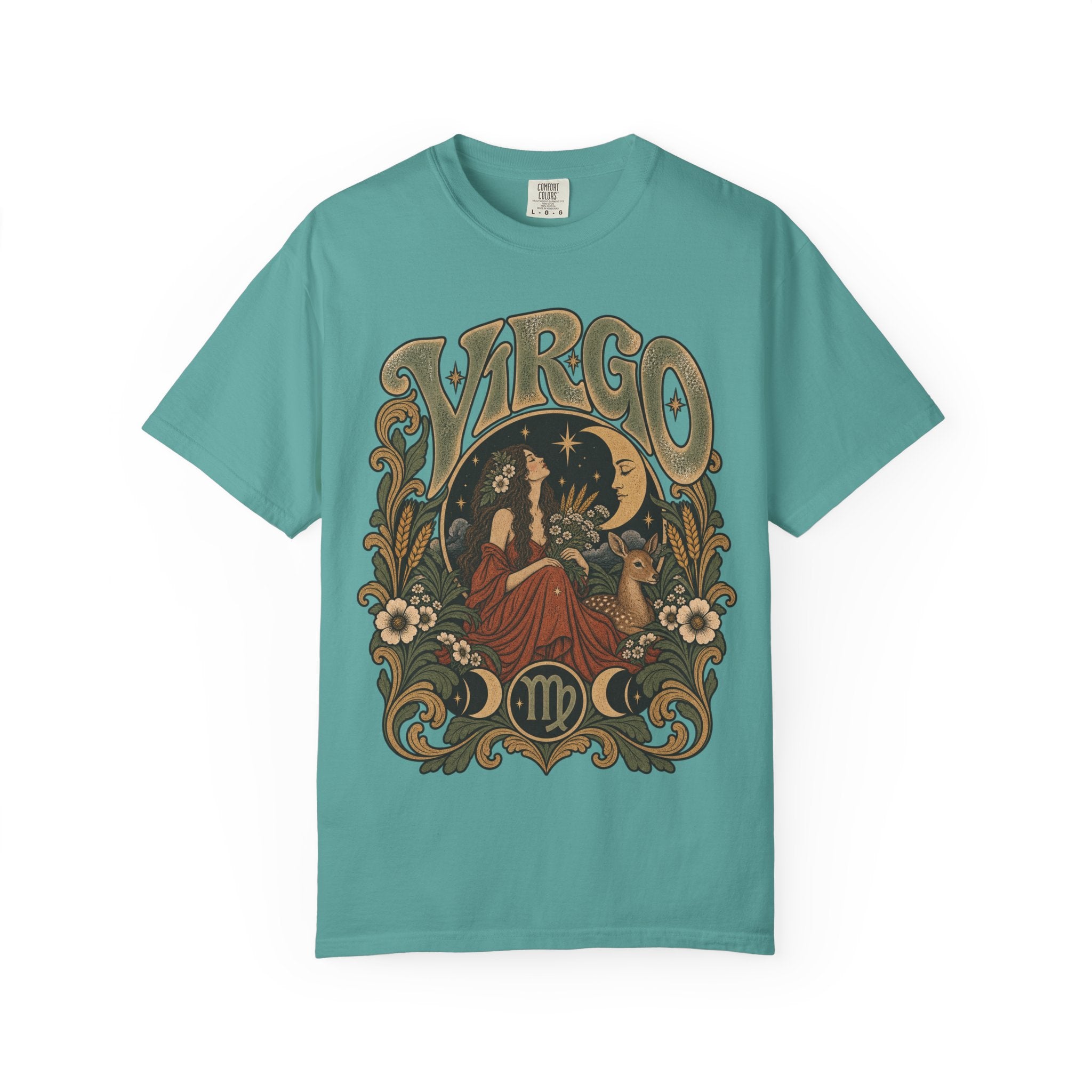Virgo Zodiac T-Shirt — Vintage Astrology Graphic Tee