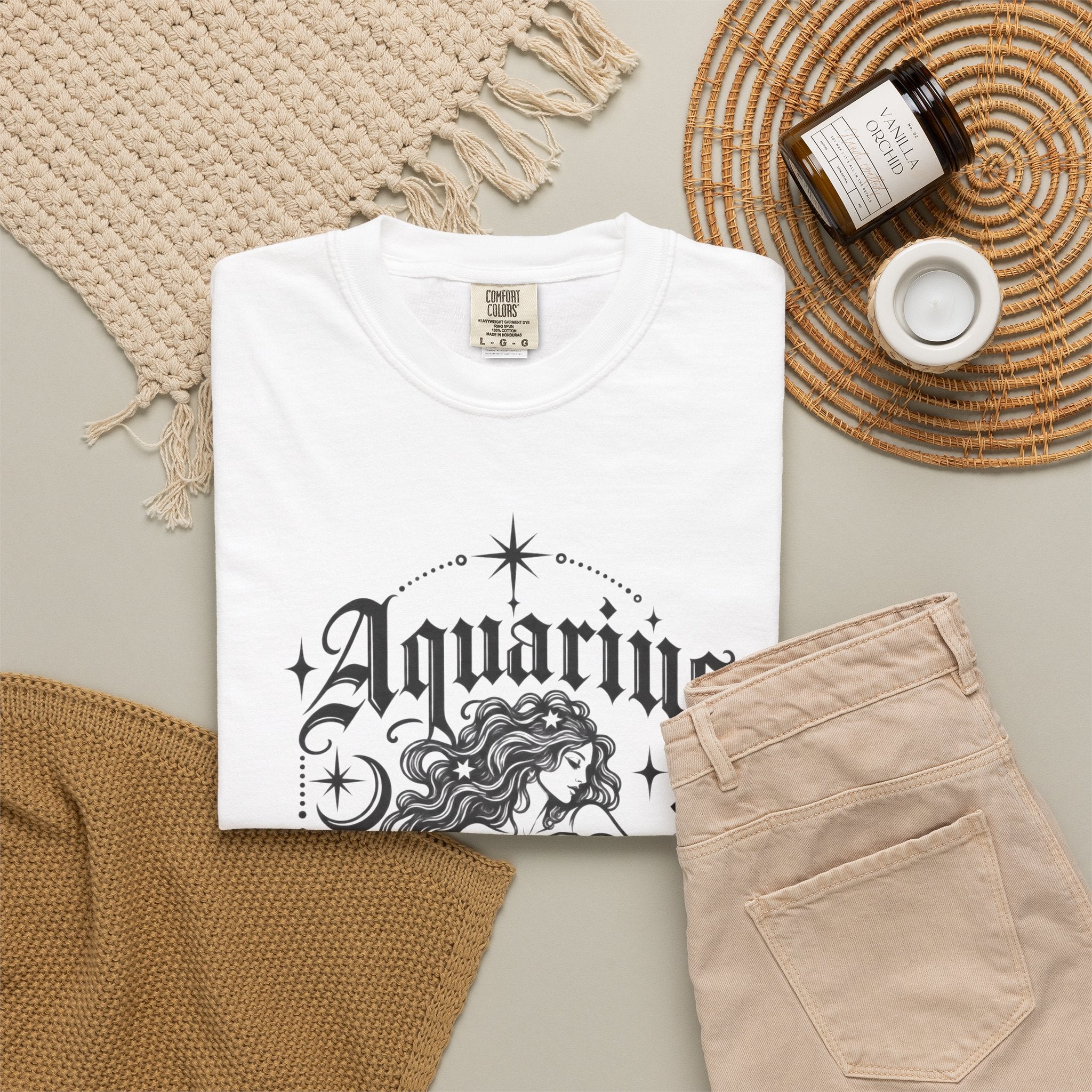 Aquarius Zodiac T-Shirt — Water Bearer Astrology Tee