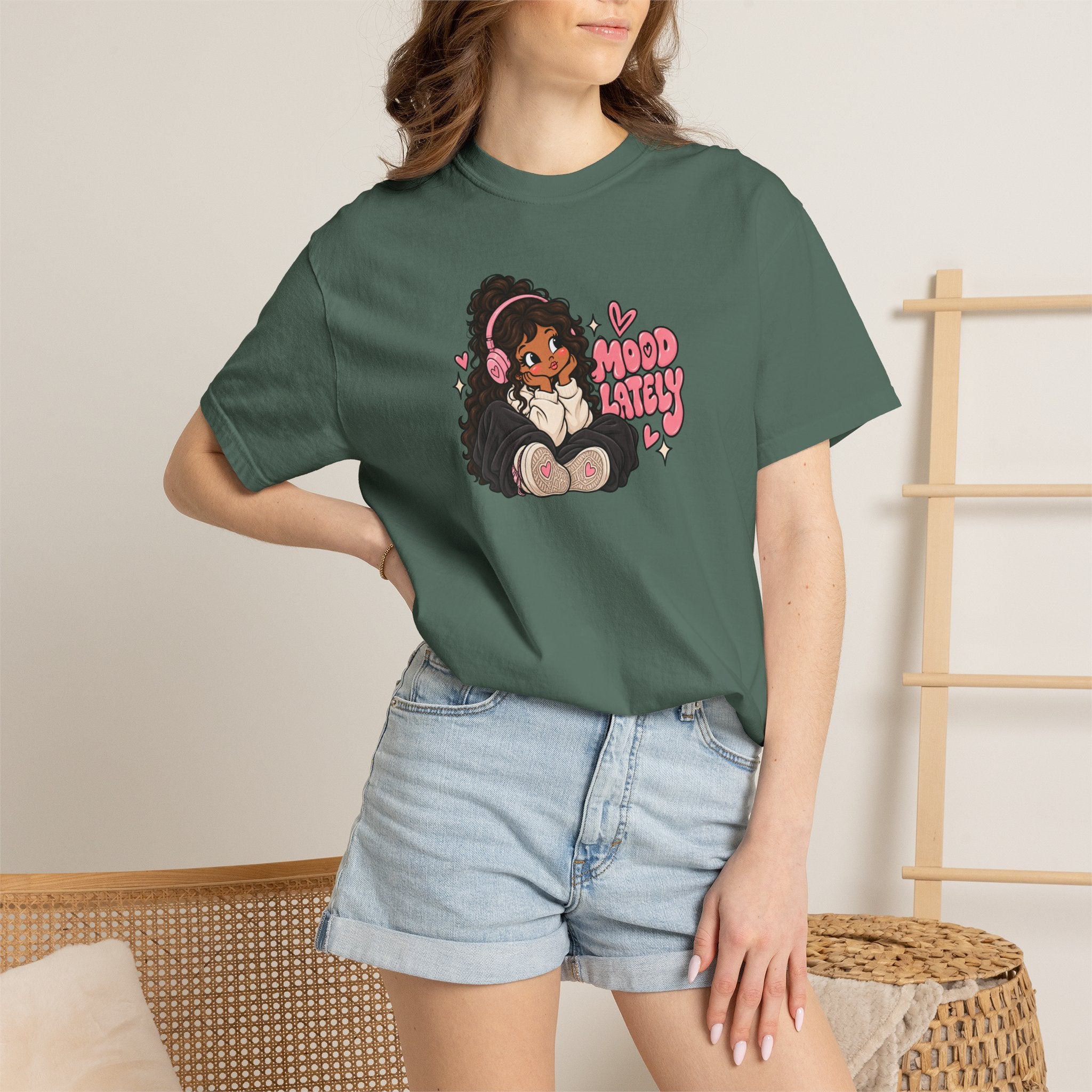 Mood T-Shirt — Cute Girl Graphic Tee