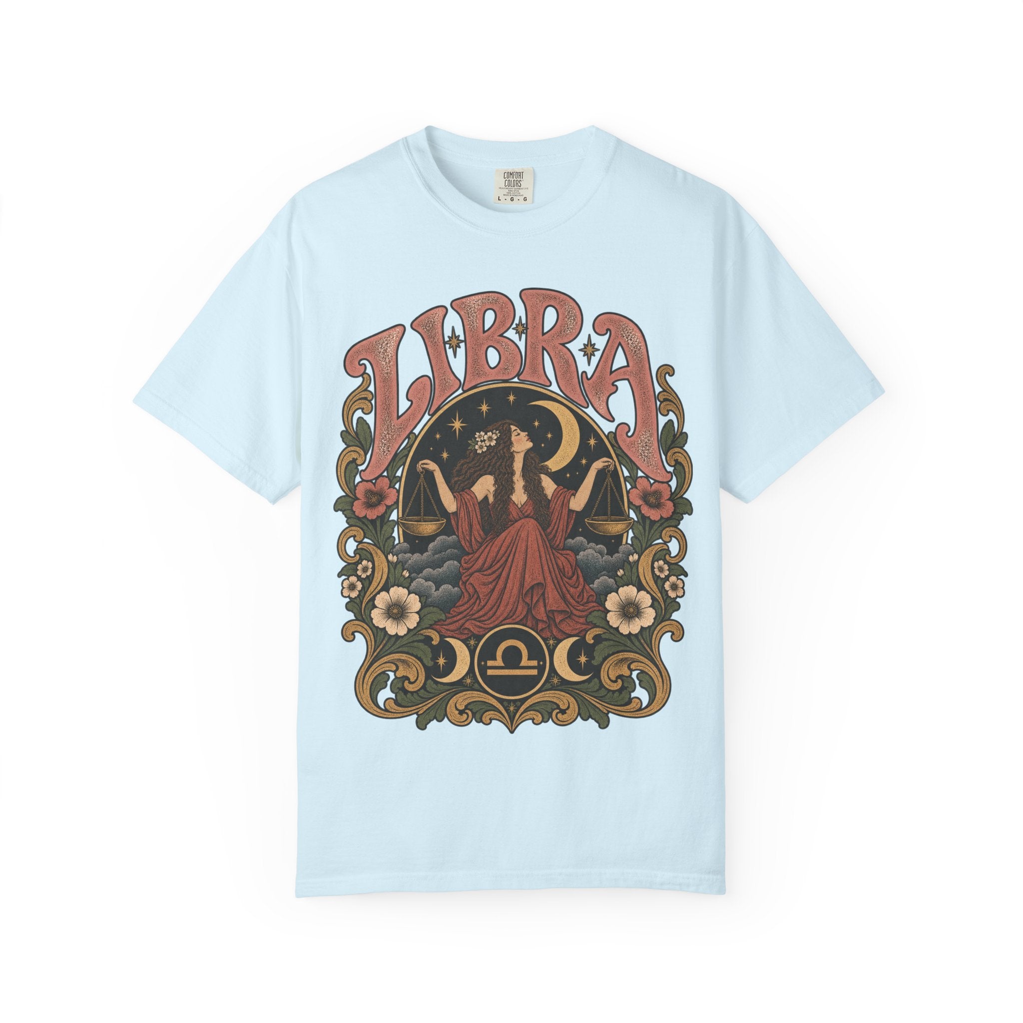 T-Shirt — Libra Vintage Zodiac Graphic Tee