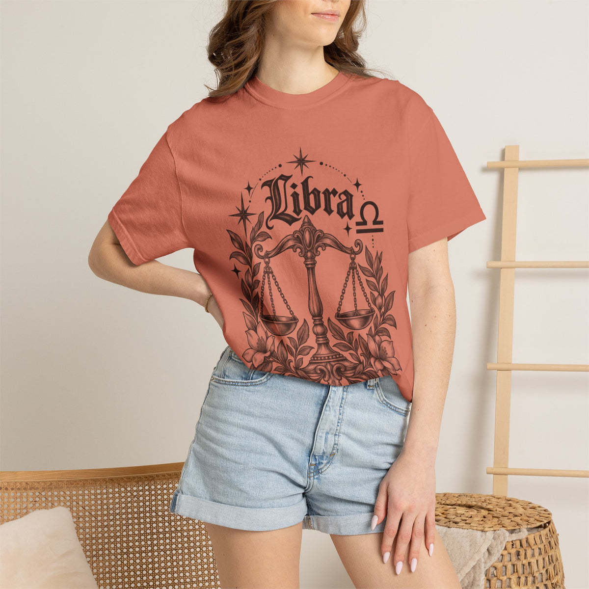 Libra Zodiac Scales T-Shirt — Astrological Sign Graphic Tee