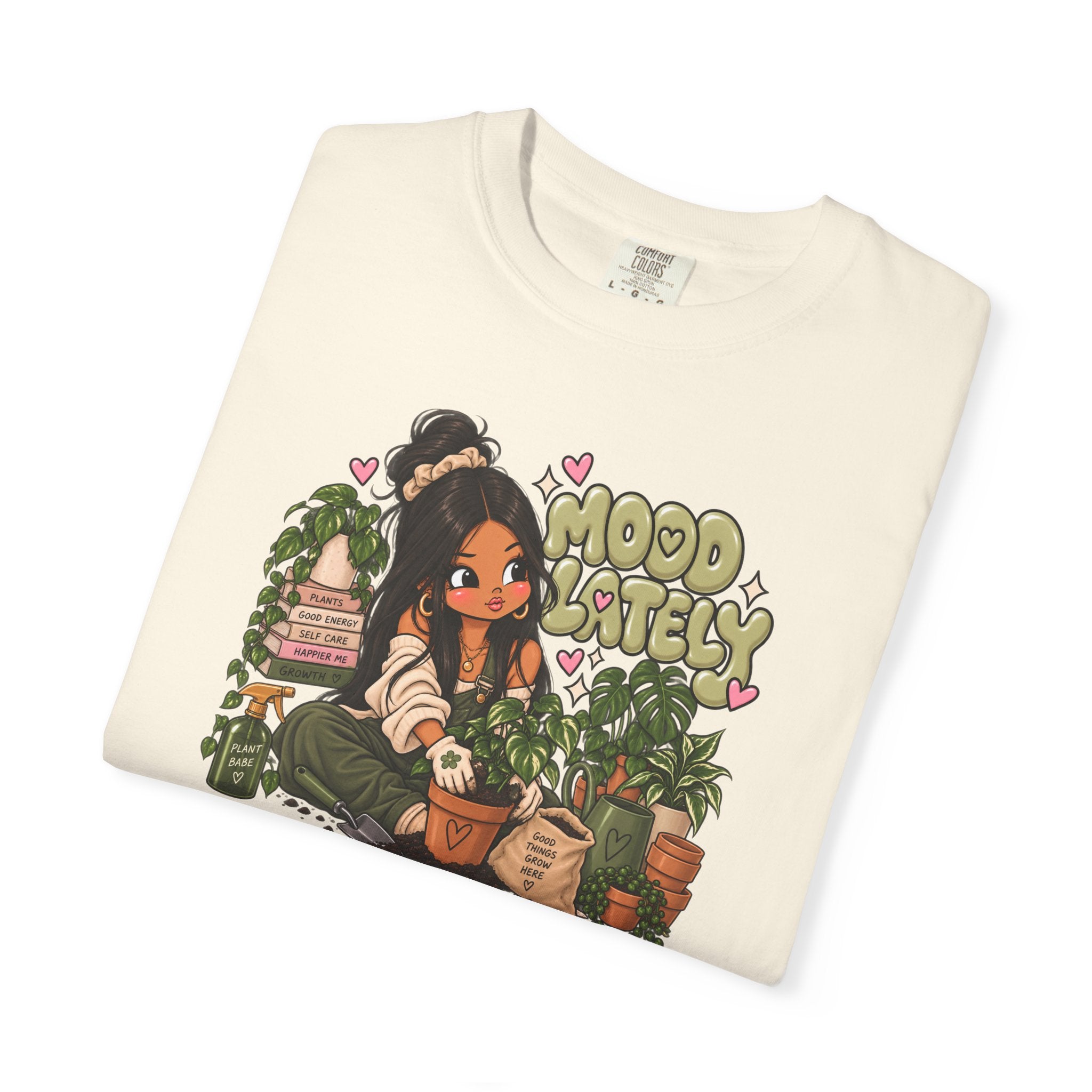 Plant Lady T-Shirt — 'Plant Baby' Cute Girl with Houseplants Graphic Tee