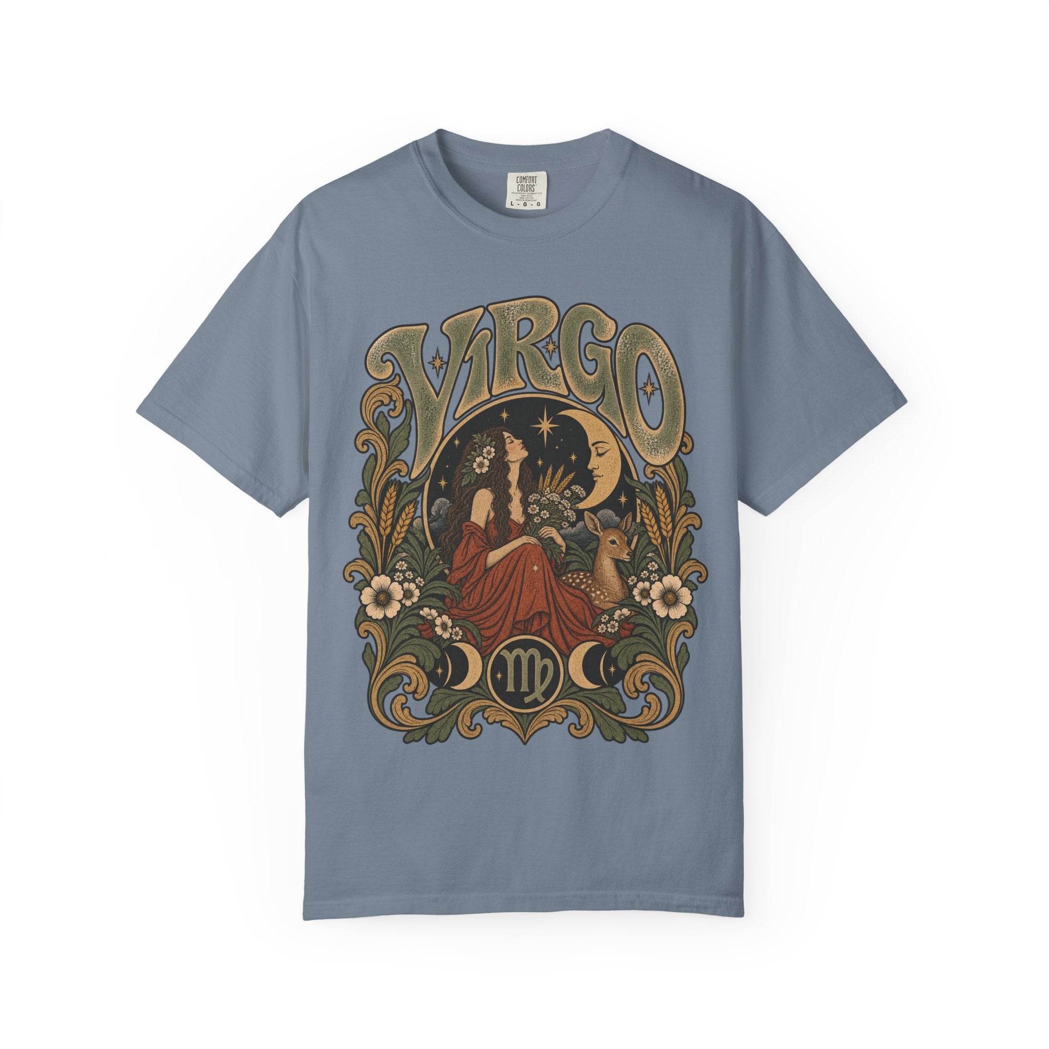 Virgo Zodiac T-Shirt — Vintage Astrology Graphic Tee