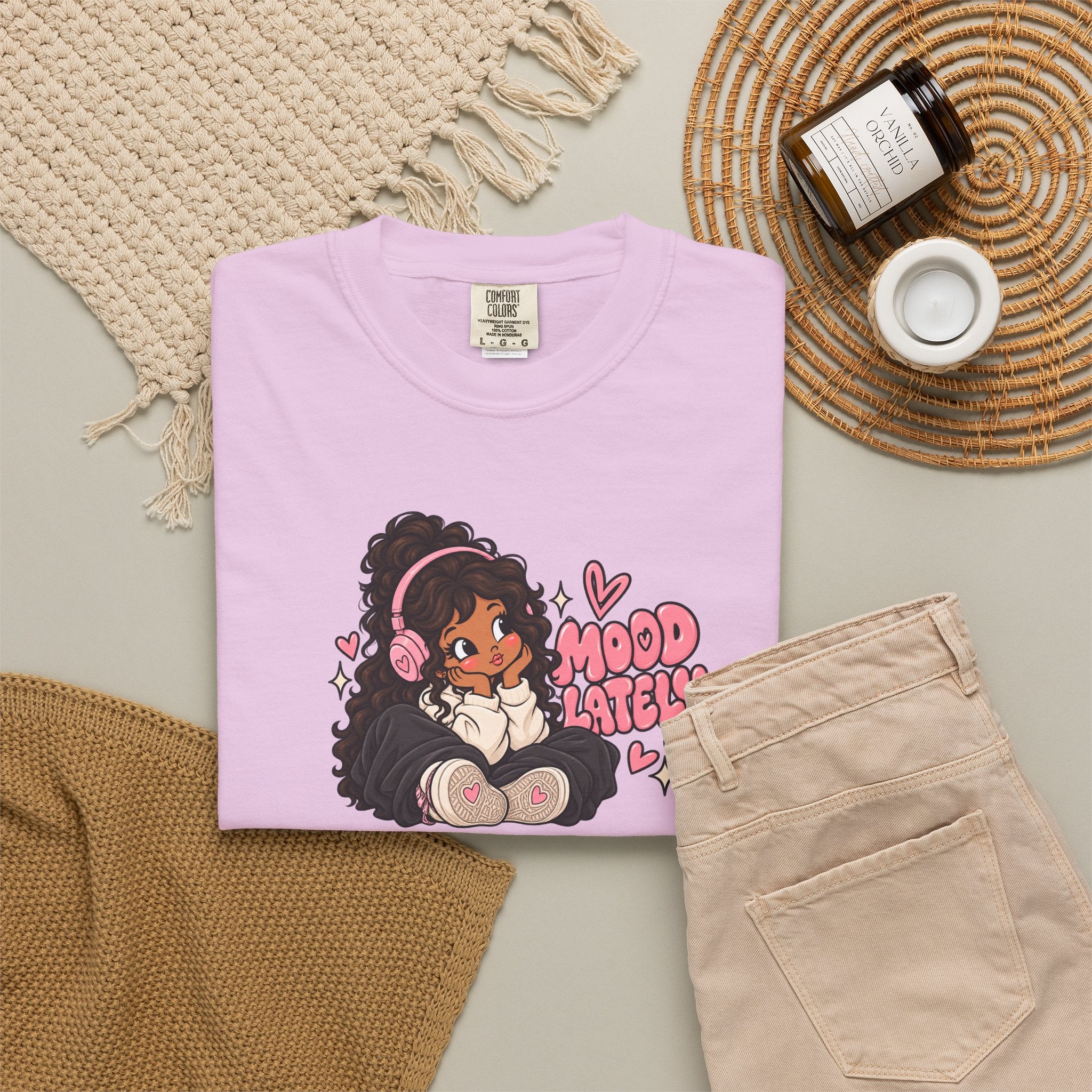 Mood T-Shirt — Cute Girl Graphic Tee