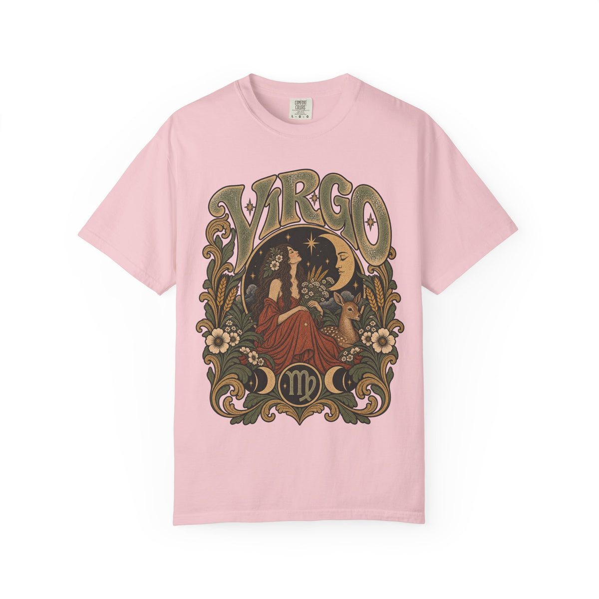 Vintage Virgo Zodiac Tee — Retro Celestial Astrology T-Shirt