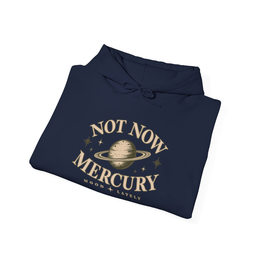 Not Now Mercury Hoodie — Mercury Retrograde Astrology Pullover