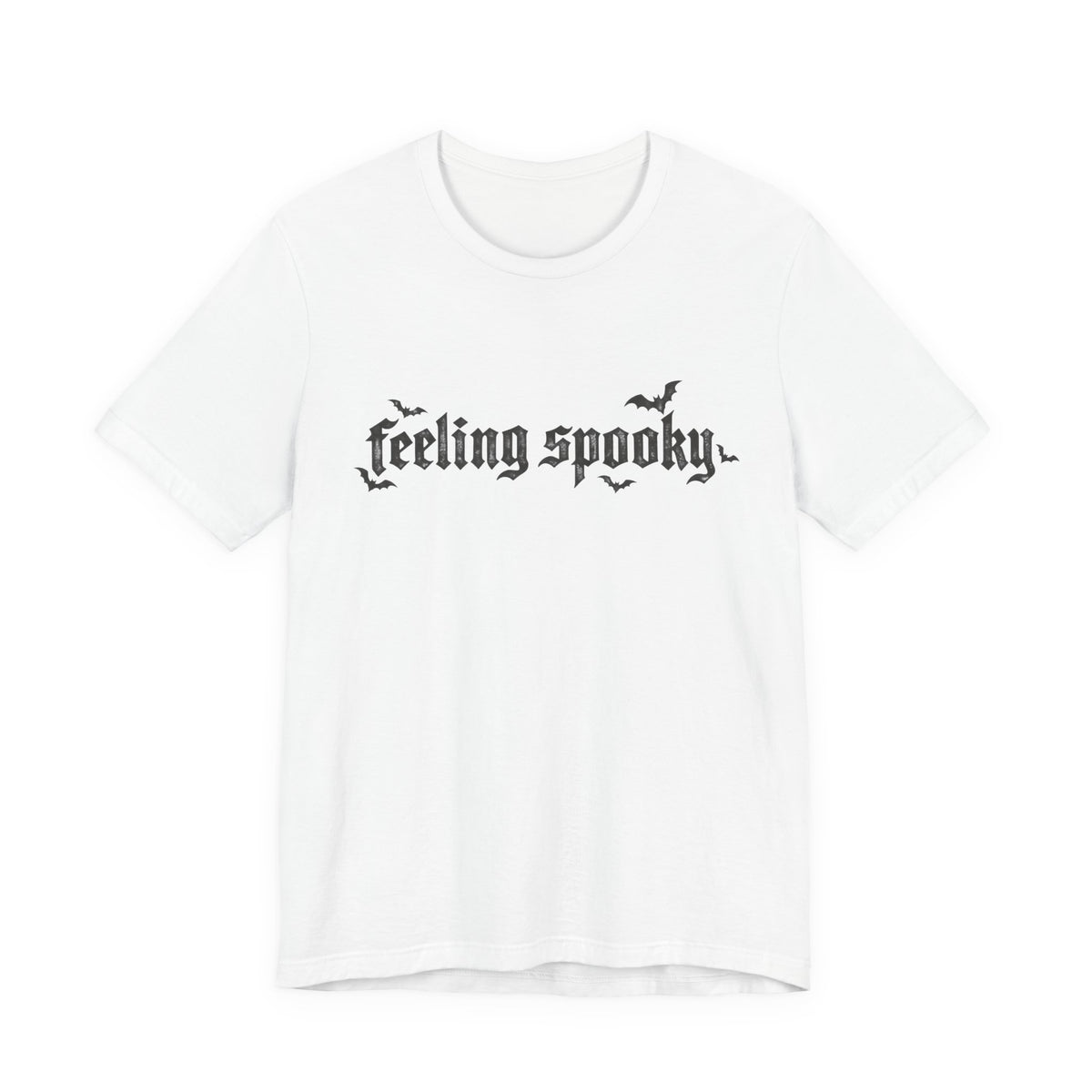 Feeling Spooky T-Shirt — Gothic Halloween Tee with Bats