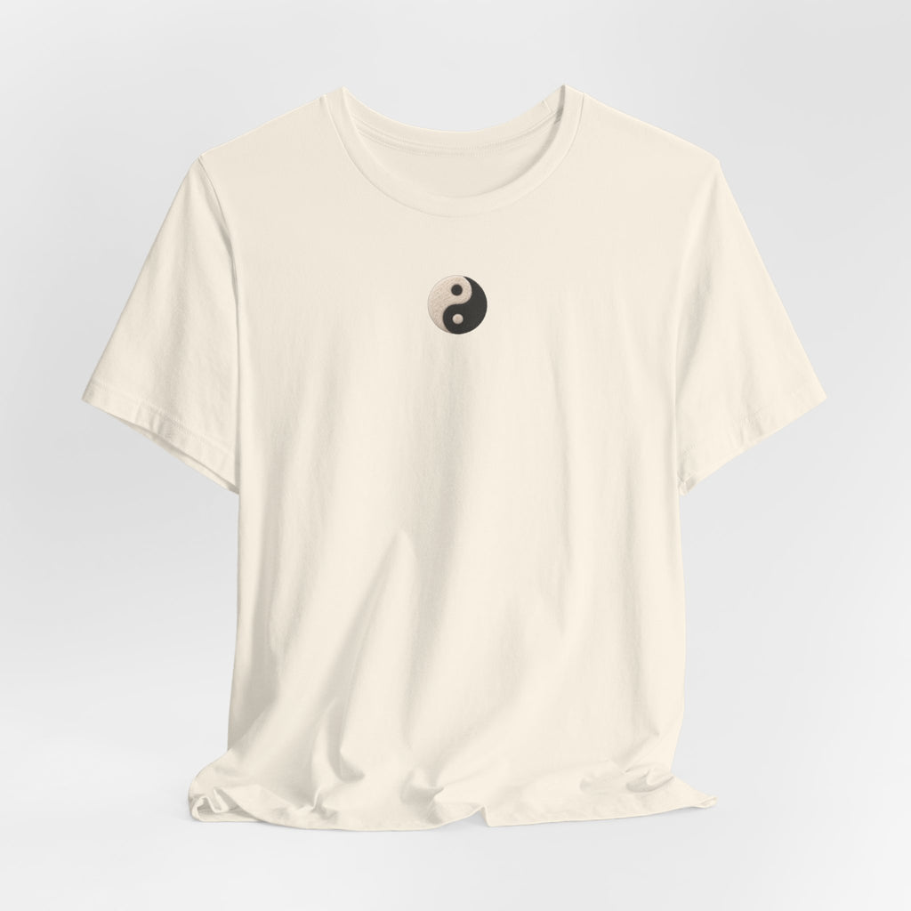 Yin Yang Minimalist Tee - Small Center Chest Yin Yang T-Shirt