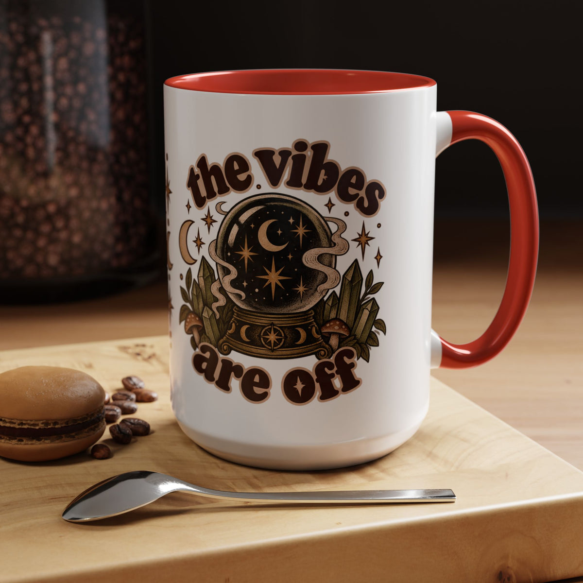 The Vibes Are Off Mug — Crystal Ball Mystical Ceramic Coffee Mug