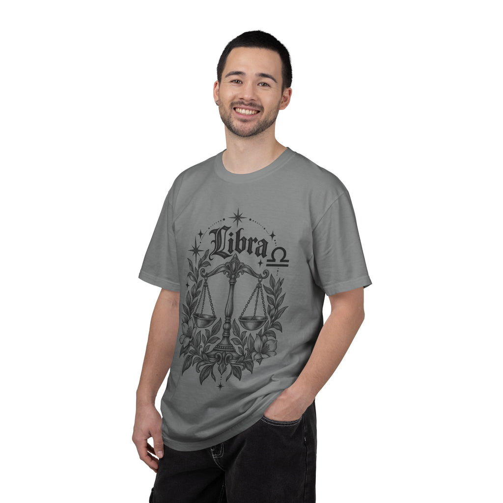 Libra Zodiac Scales T-Shirt — Astrological Sign Graphic Tee