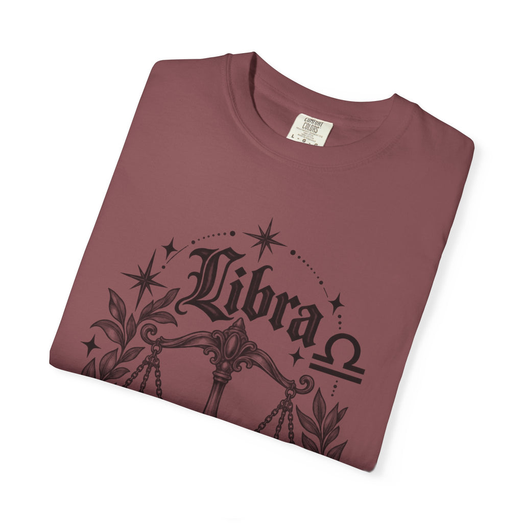 Libra Zodiac Scales T-Shirt — Astrological Sign Graphic Tee
