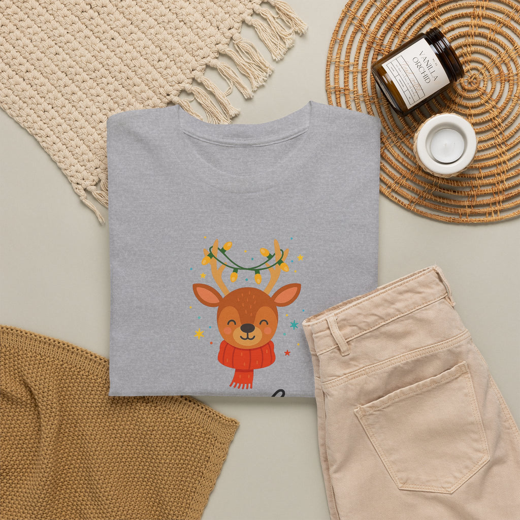 Joyful Reindeer Tee – Cute Holiday Christmas Shirt
