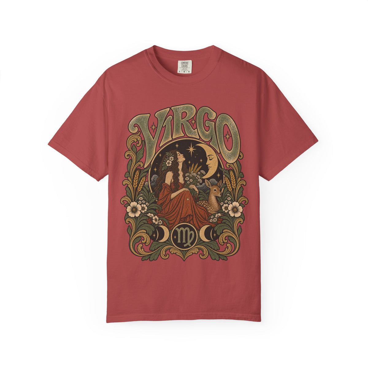 Vintage Virgo Zodiac Tee — Retro Celestial Astrology T-Shirt