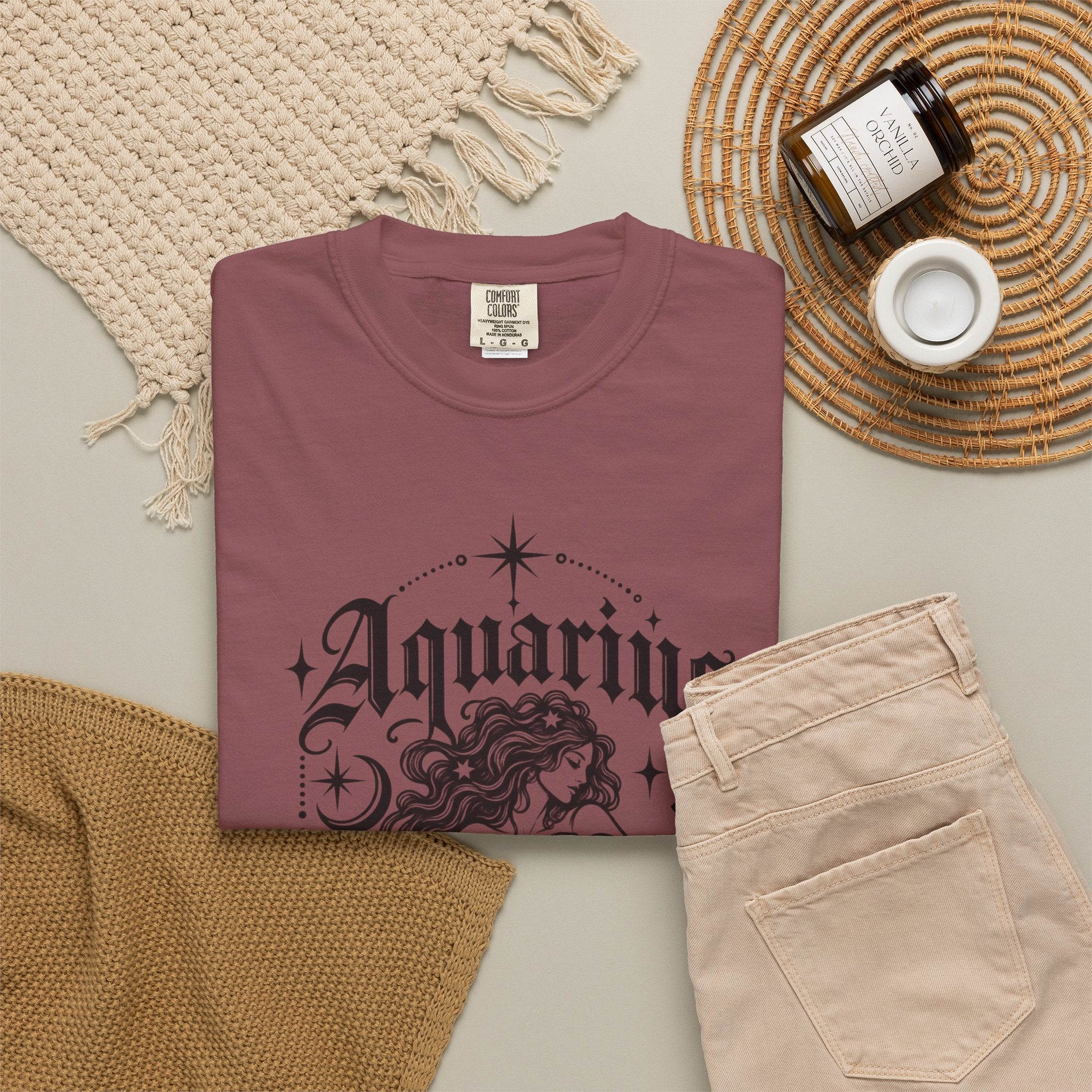 Aquarius Zodiac T-Shirt — Water Bearer Astrology Tee