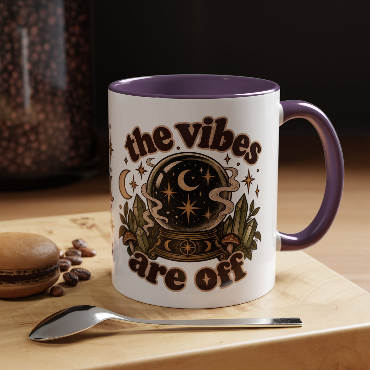 The Vibes Are Off Mug — Crystal Ball Mystical Ceramic Coffee Mug