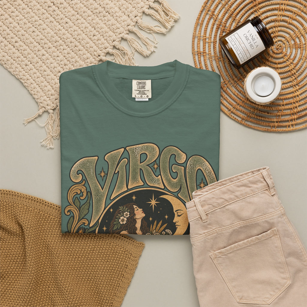Virgo Zodiac T-Shirt — Vintage Astrology Graphic Tee