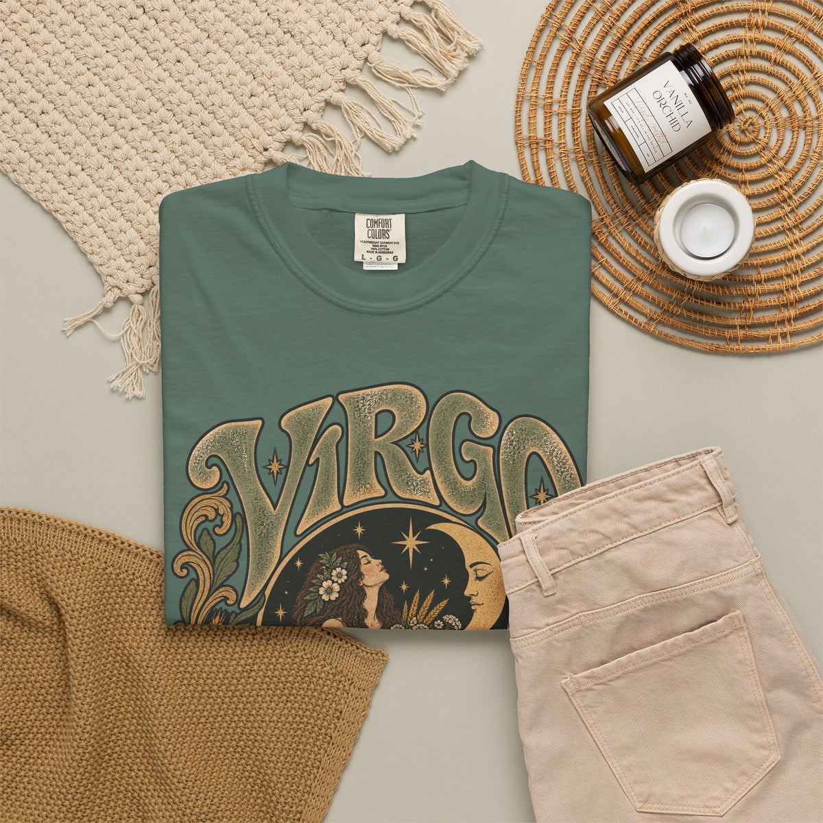 Virgo Zodiac T-Shirt — Vintage Astrology Graphic Tee