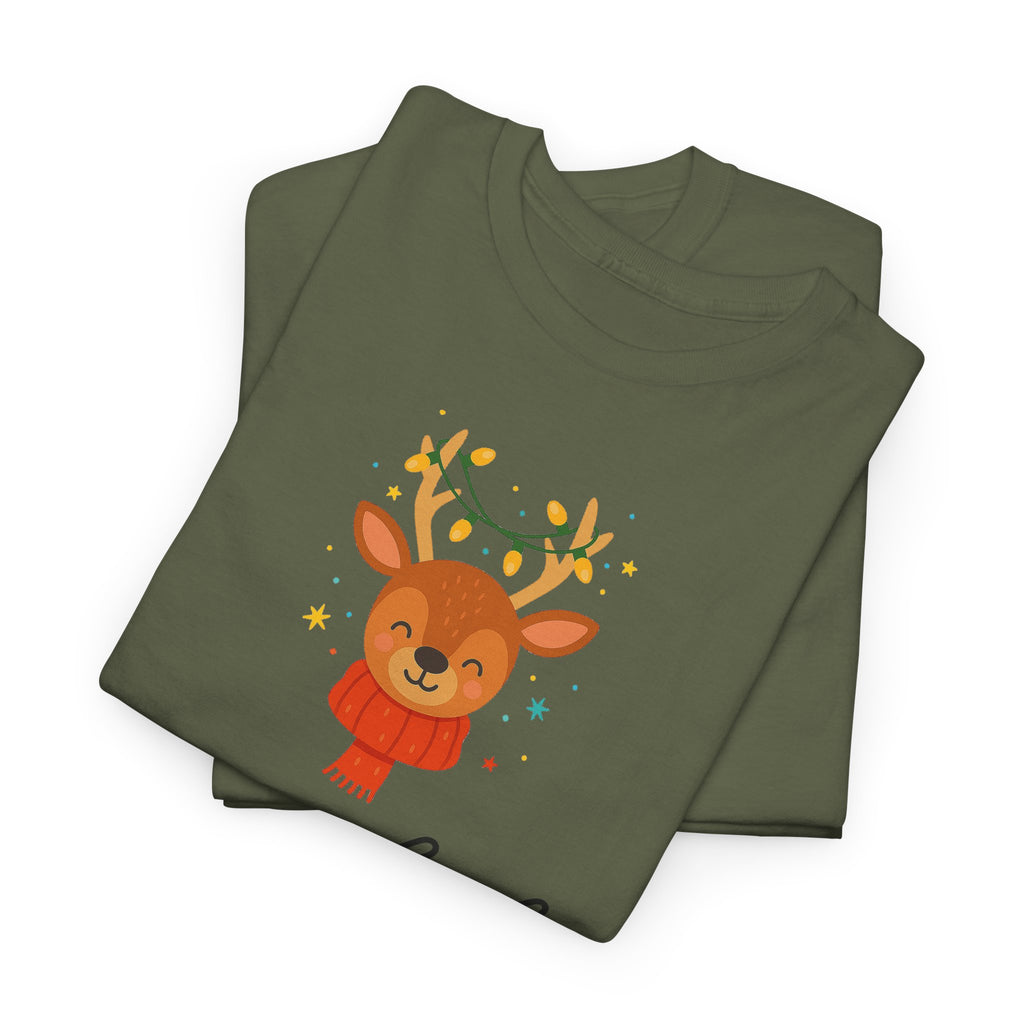Joyful Reindeer Tee – Cute Holiday Christmas Shirt