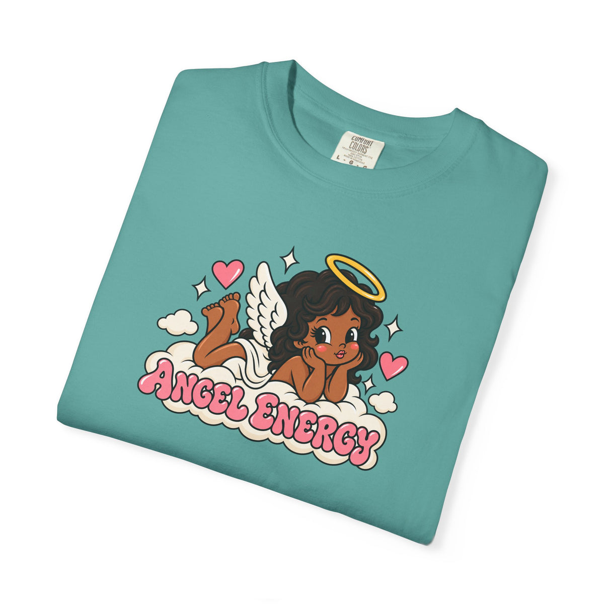 Angel Energy T-Shirt — Cute Retro Angel Graphic Tee