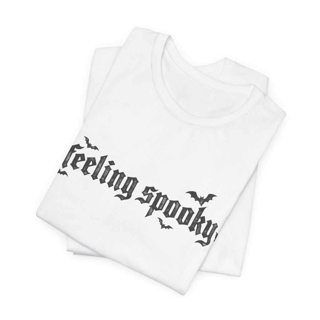 Feeling Spooky T-Shirt — Gothic Halloween Tee with Bats