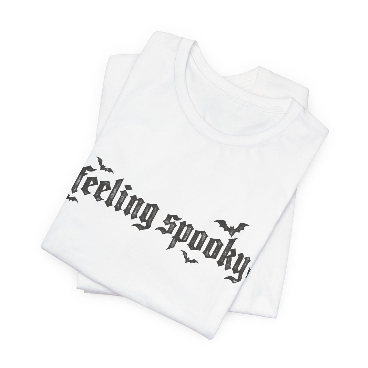 Feeling Spooky T-Shirt — Gothic Halloween Tee with Bats
