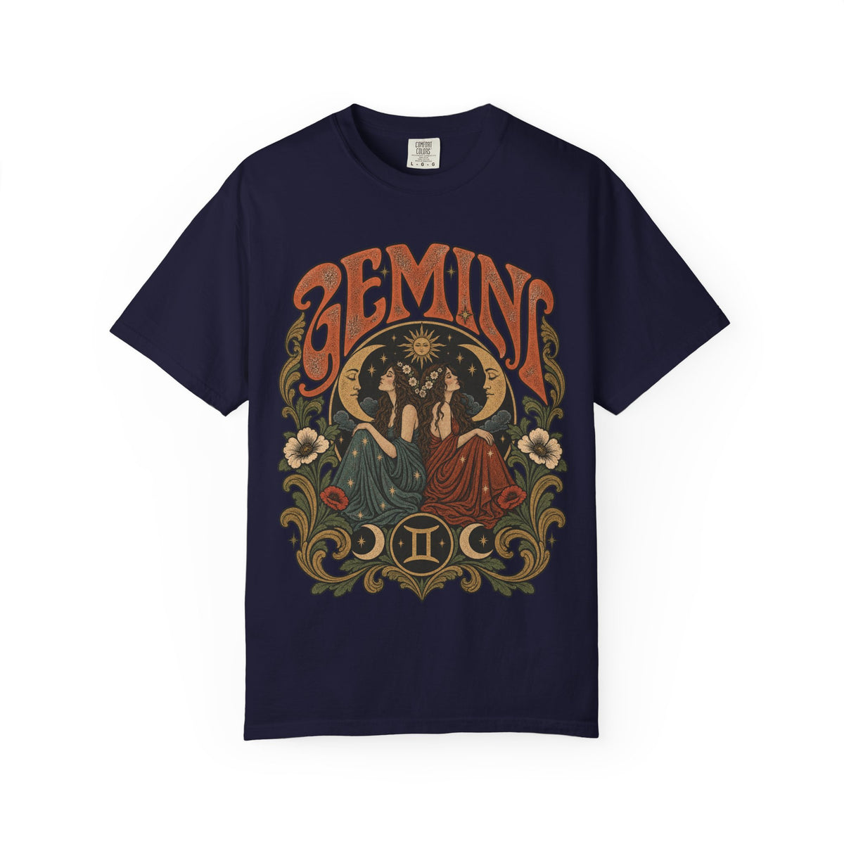 Gemini Zodiac T-Shirt — Vintage Astrological Graphic Tee