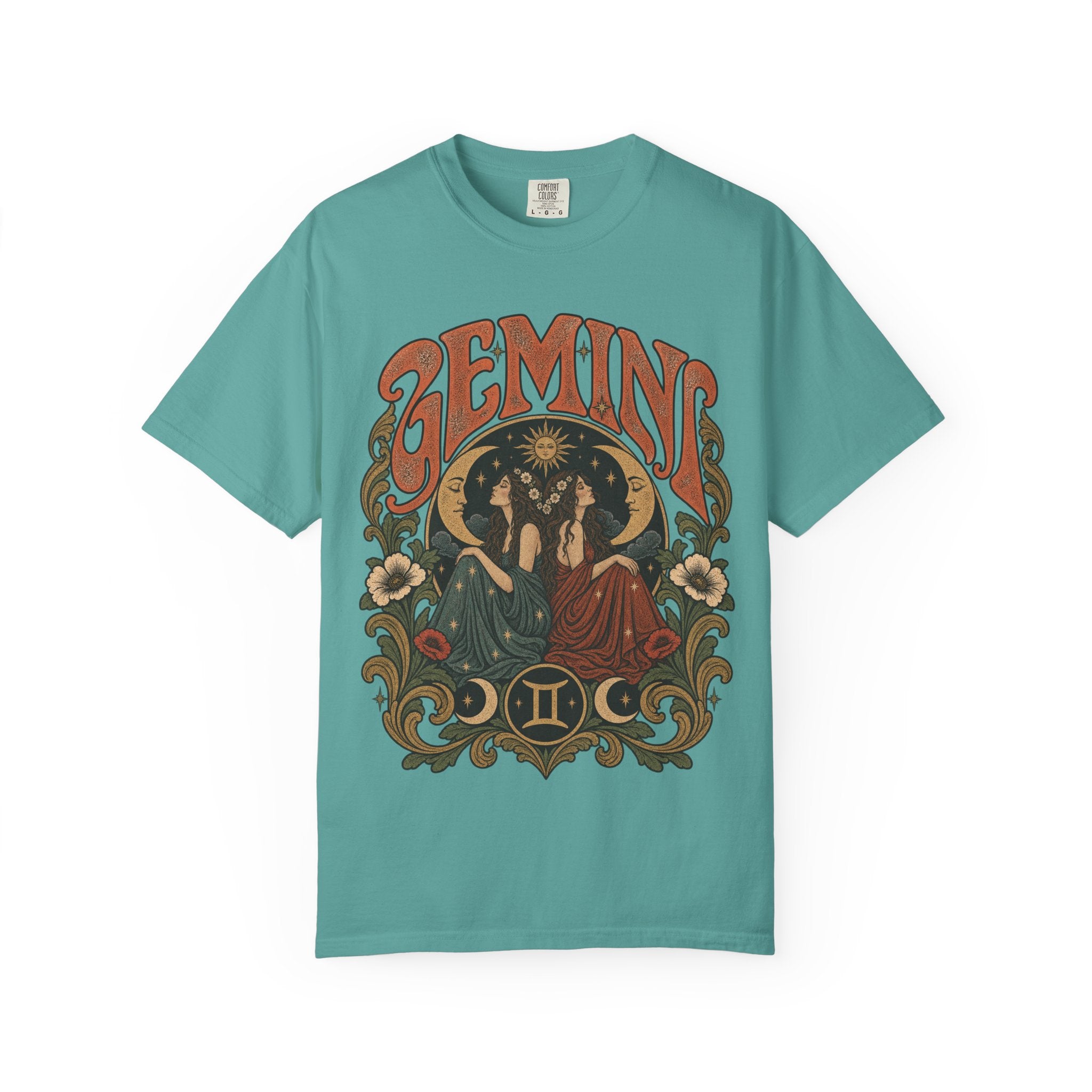 Gemini Zodiac T-Shirt — Vintage Astrological Graphic Tee