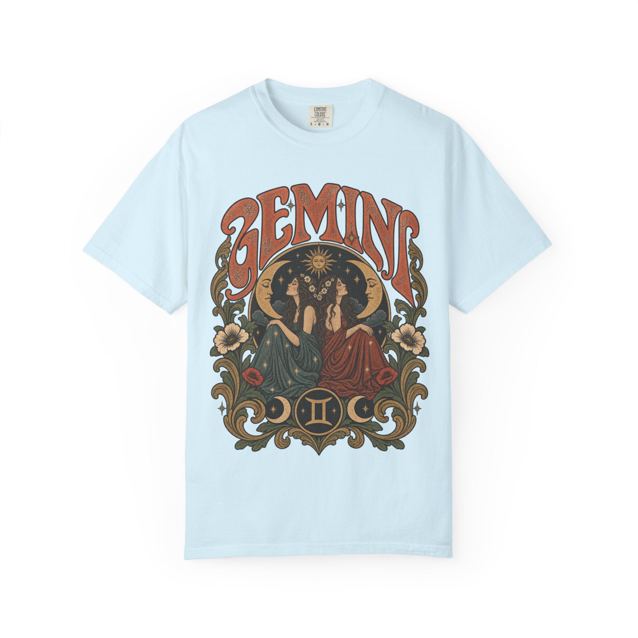 Gemini Zodiac T-Shirt — Vintage Astrological Graphic Tee