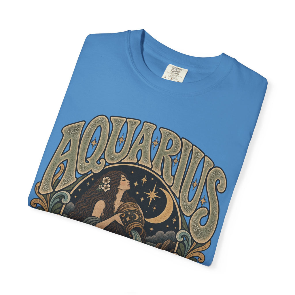 Aquarius Zodiac T-Shirt — Vintage Astrological Sign Tee