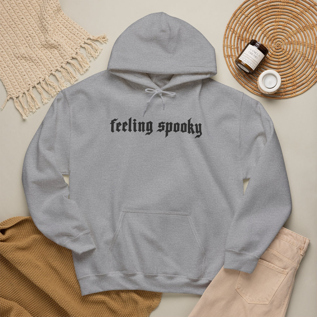 Feeling Spooky Hoodie - Gothic Script Halloween Sweatshirt