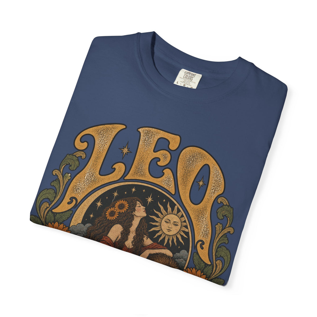 Leo Zodiac T-Shirt — Vintage Astrology Lion Graphic