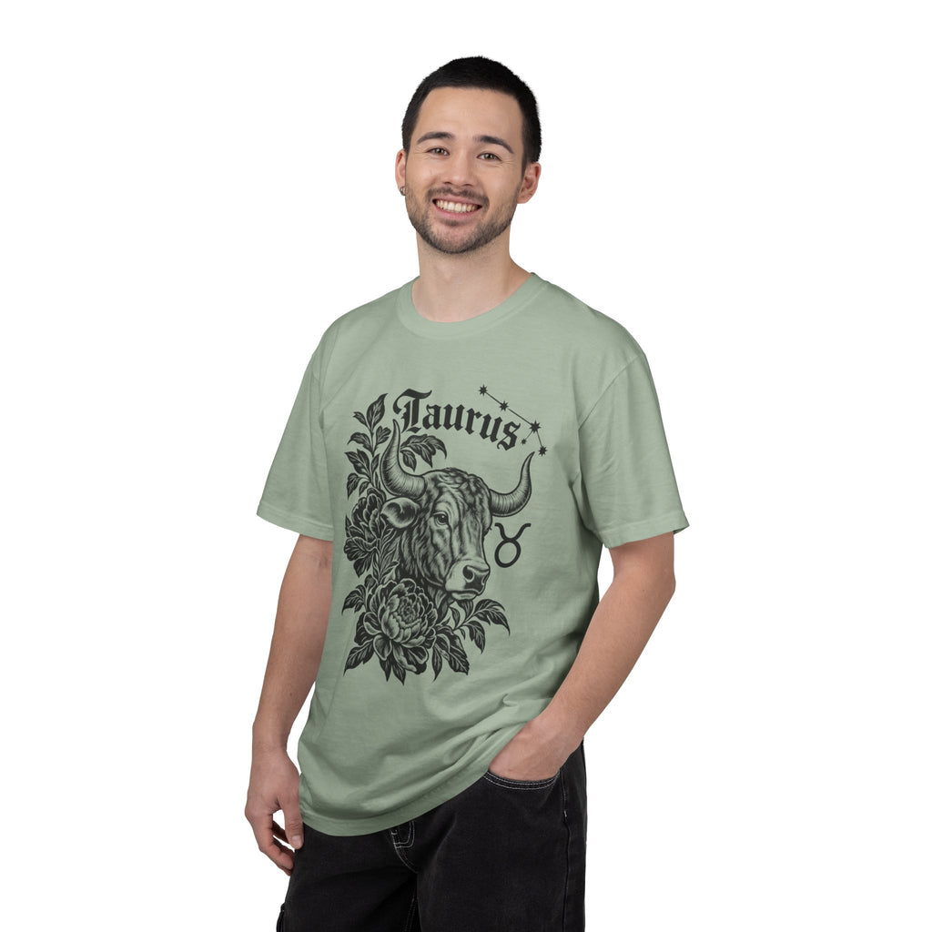 Taurus Zodiac T-Shirt — Floral Bull Astrology Tee