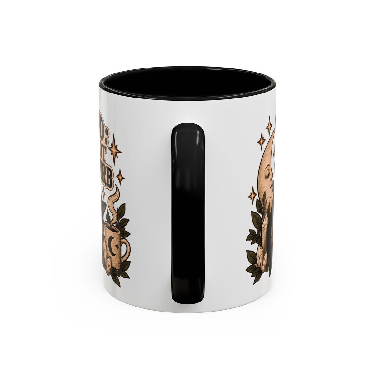 Mood: Do Not Disturb Mug — Sleepy Cat & Moon Ceramic Coffee Mug