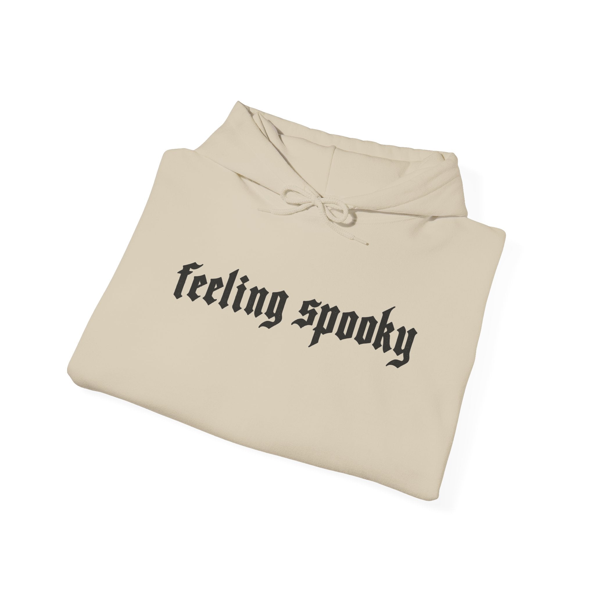 Feeling Spooky Hoodie - Gothic Script Halloween Sweatshirt