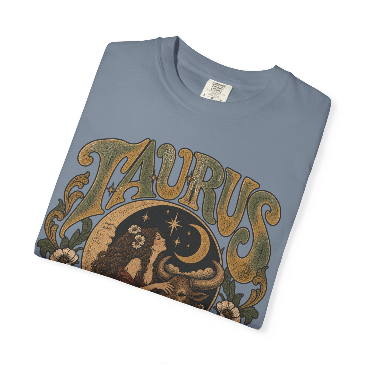 Taurus Zodiac T‑Shirt — Vintage Astrological Bull Graphic
