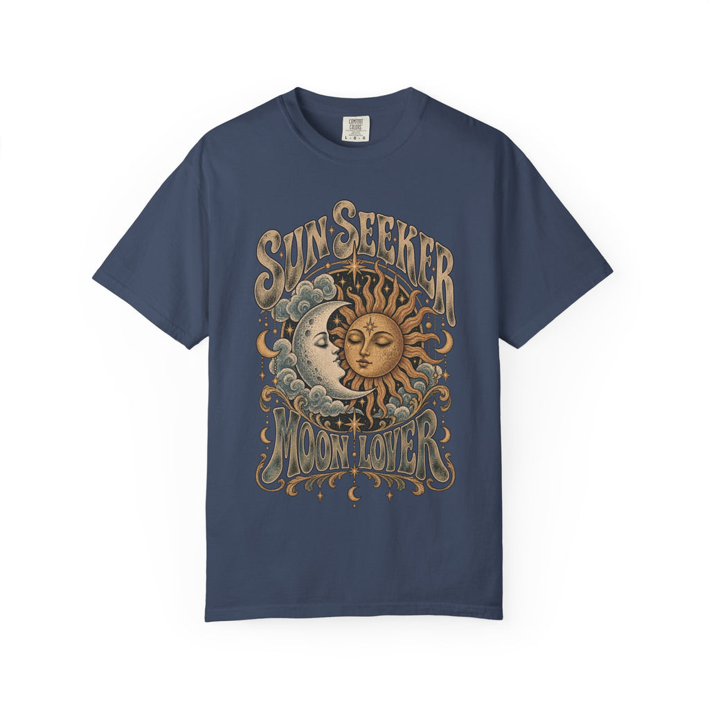 Sunseeker Moonlovers T-Shirt — Vintage Sun & Moon Graphic Tee