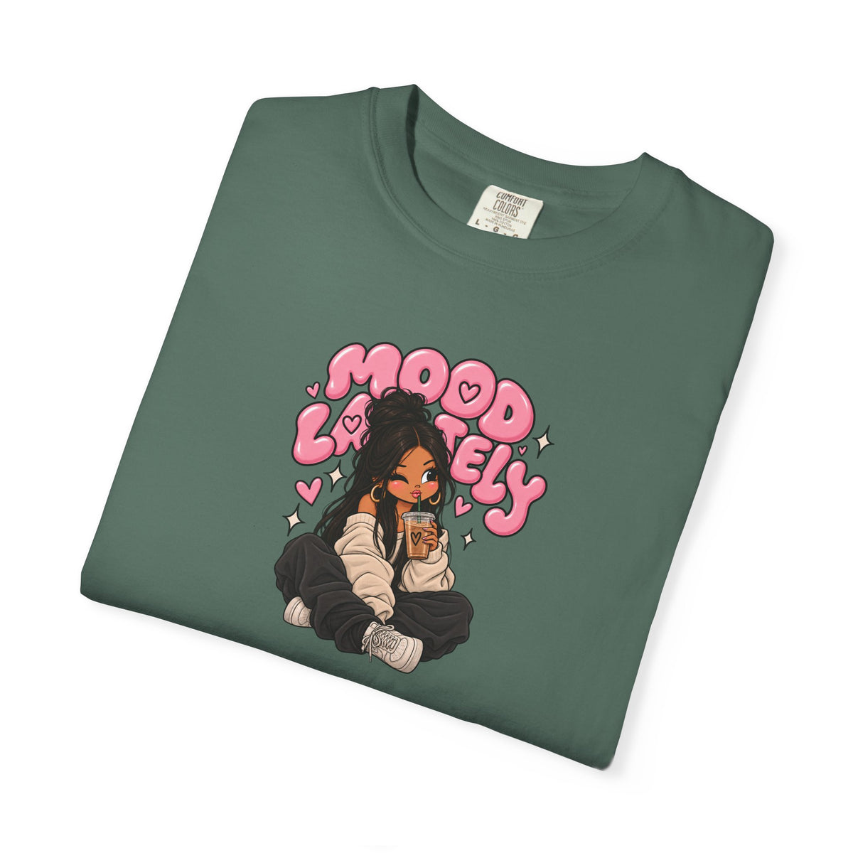 Mood Lovely T-Shirt — Cute Cartoon Girl Graphic Tee
